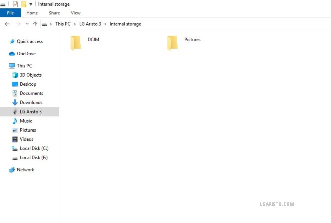 lg aristo 3 dcim and pictures folder 
